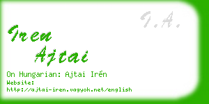 iren ajtai business card